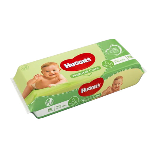 Huggies Natural Care With Aloe Vera Wipes 56's