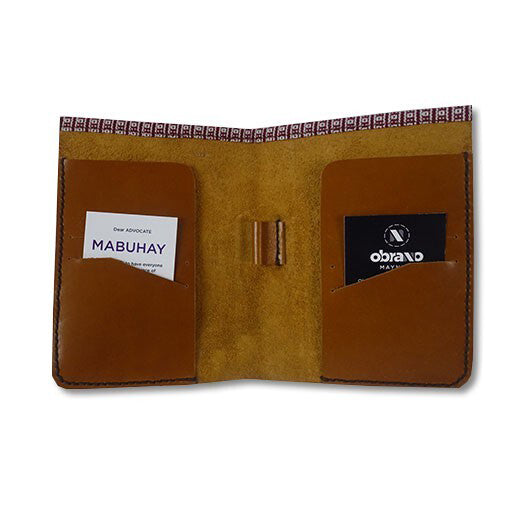 Obrano Passport Holder - Brown Glossy