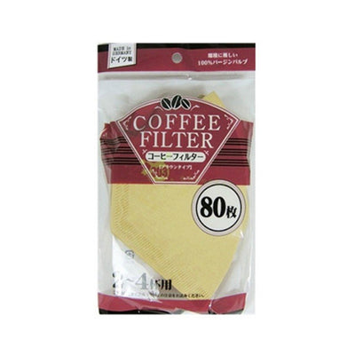 Maruki Pulp Coffee Filter Brown 2-4 Cups 80 Sheets