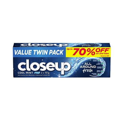 Closeup Cool Mint Trin Pack 2x191g