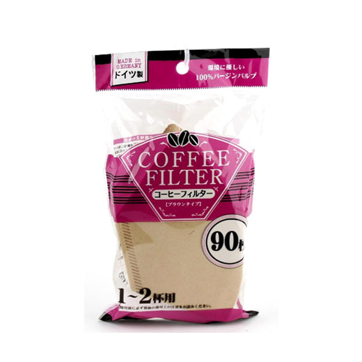 Maruki Pulp Coffee Filter Brown 1-2 Cups 90 Sheets