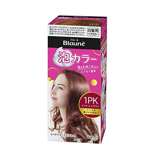 Kao Blaune Bubble Color 1Pk Pinkish Brown