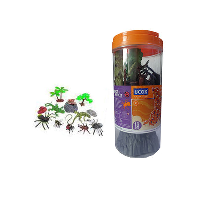 Ucok 13 pieces Reptiles and Insect Toys