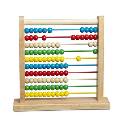 Melissa & Doug Classic Toy - Abacus Solid Wood Construction 100 Wooden Beads