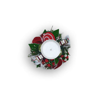 Christmas Spike Candle Holder Peppermint