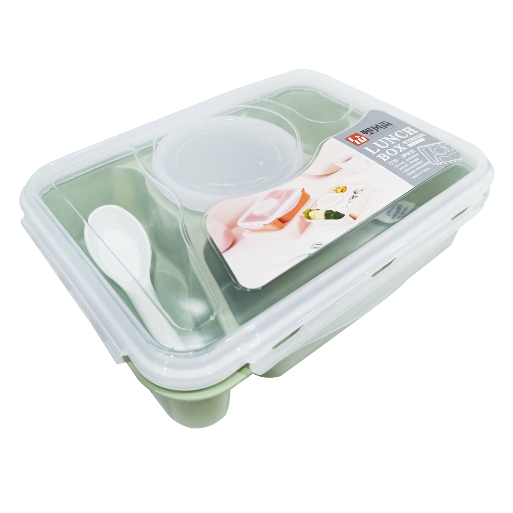 Microwave Lunch Box with Bowl and Spoon