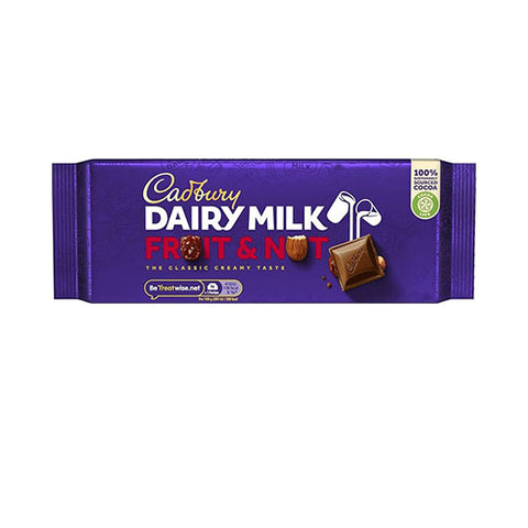 Cadbury Dairy Milk Fruit &Nut 180g