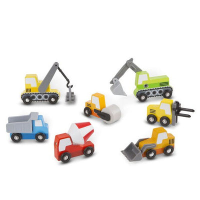 Melissa & Doug Wooden Construction Site Vehicles Toy