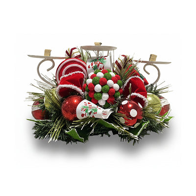 Christmas 3W Spike Candle Holder Peppermint