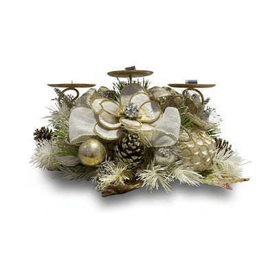 Christmas Candle Holder 3 Way - Gold