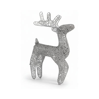 Reindeer Wire 32 x 20cm - Silver