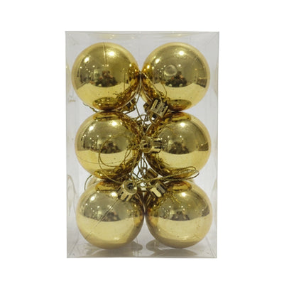 Christmas Balls Gold Shiny 5CM 12pcs