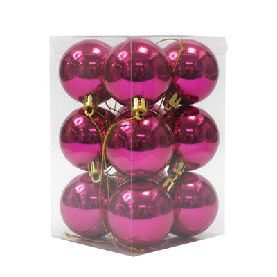 Christmas Balls Fuchsia 5CM 12pcs
