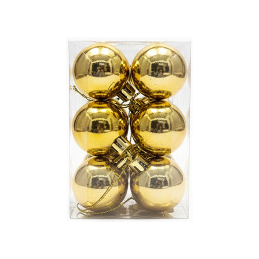 Christmas Balls Shiny Gold 4CM 12pcs