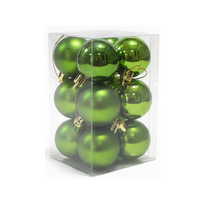 Christmas Balls Green 4CM 12pcs