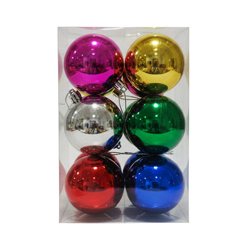 Christmas Balls Shiny Multicolor 7CM 12pcs