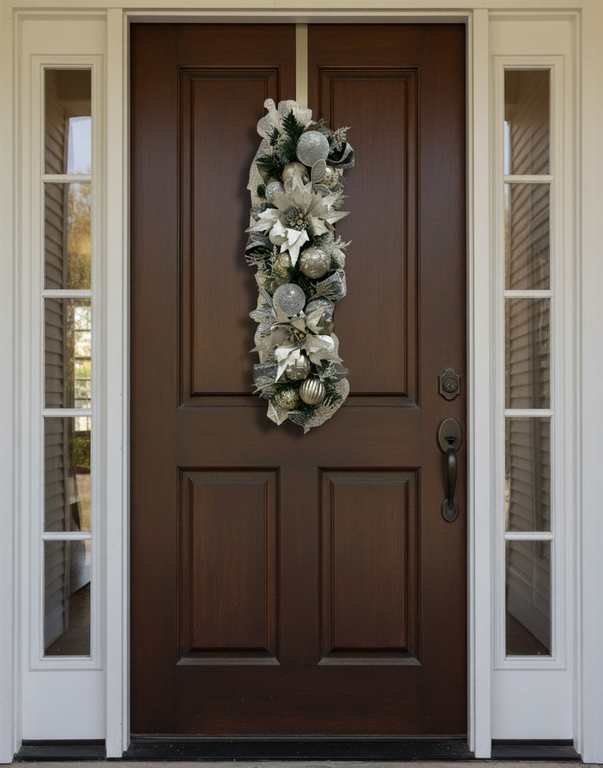 Christmas Garland White/Silver