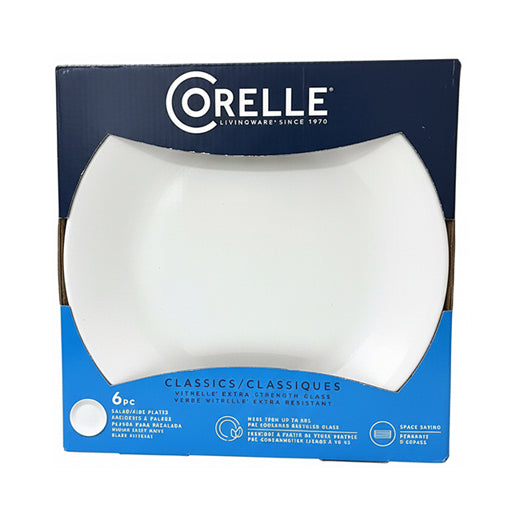 Corelle Vitrelle Classics 6 pcs Salad/Side Plates 8.5 Inches