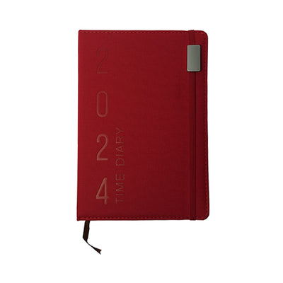 2024 Time Diary Planner - Red
