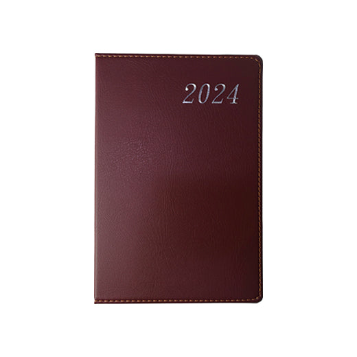 2024 Minimalist Diary Planner - Cognac