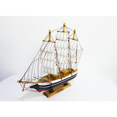 Wooden Sailing Craft Figurine 30cm - C