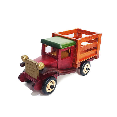 Wooden Truck Figurine 21cm - B