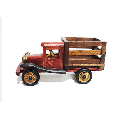 Wooden Truck Figurine 21cm - A