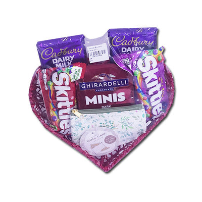 Valentines Chocolates Gift Set W/ Mini Long Wallet - 5pcs