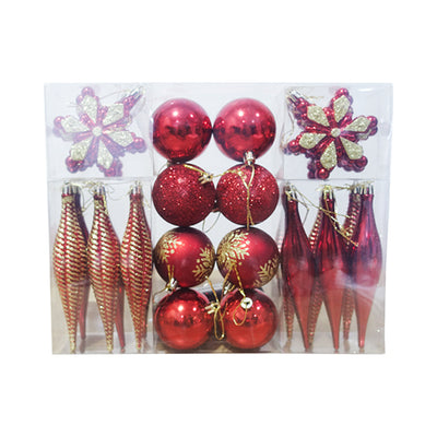 Christmas Balls Red 26pcs