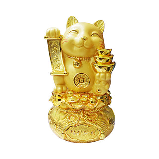 Lucky Charm Waving Cat Gold