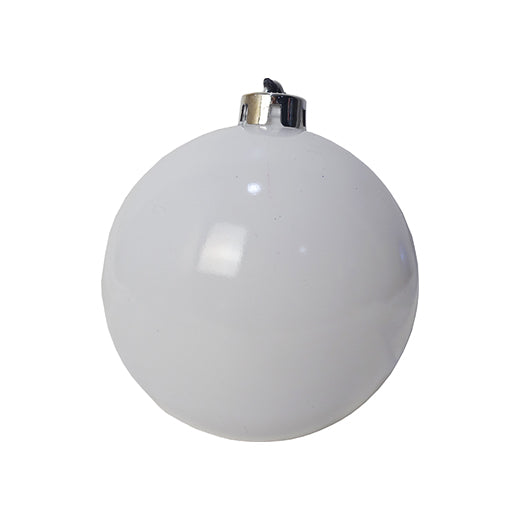 Christmas Ball Shiny White 12cm