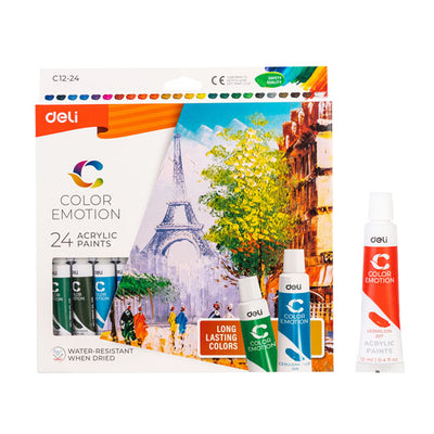 Deli Color Emotion 24 Acrylic Paints