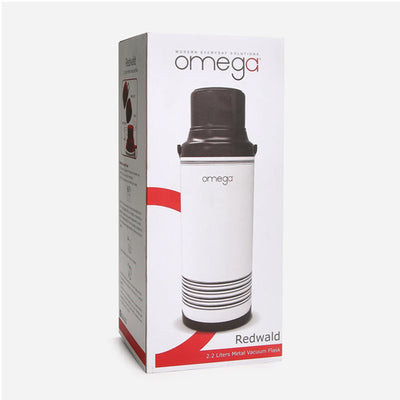 Omega Redwald Metal Vacuum Flask (Red)- 2.2L