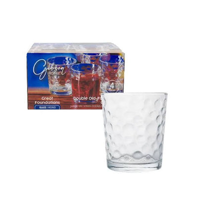 Gibson Home Great Foundation 4 Double Old-Fashioned Glass Set