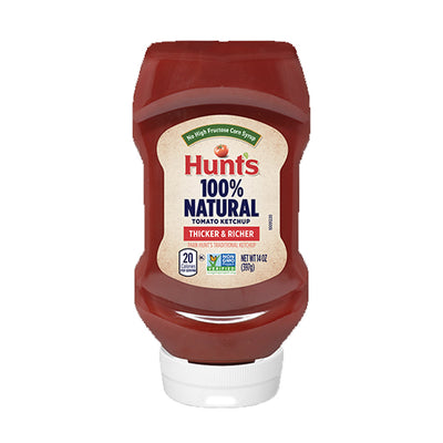 HUNTS 100% NATURAL TOMATO KETCHUP THICKER & RICHER 14OZ