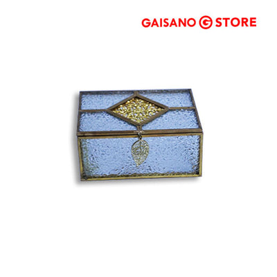 Decorative Glass Jewelry Box 6x14 cm