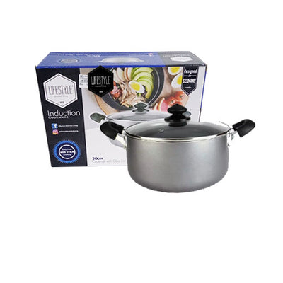 Lifestyle Non-Stick Casserole with Glass Lid 20cm