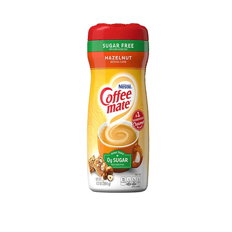 NESTLE COFFEE MATE SUGAR FREE HAZELNUT 10.2OZ