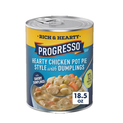 Progresso Rich & Hearty Chicken Pot Pie Style With Dumplings 18.5oz 524g
