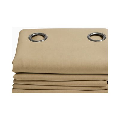 Blackout Grommet Curtain Light Brown 7ft