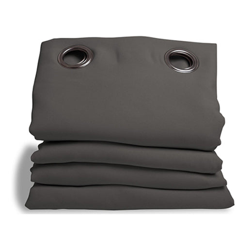 Blackout Grommet Curtain Dark Gray 7ft