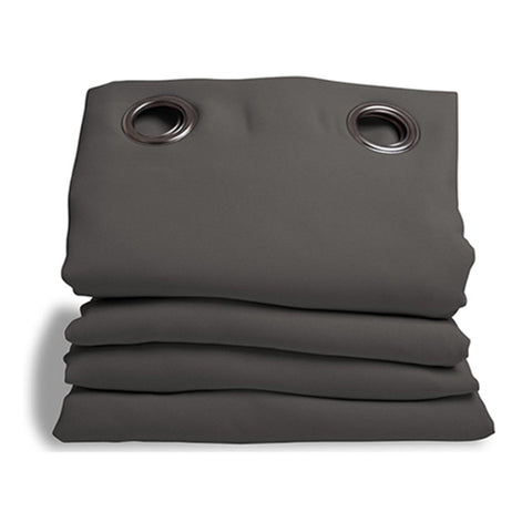 Blackout Grommet Curtain Dark Gray 7ft