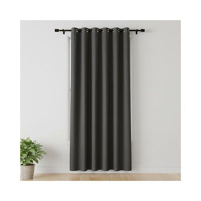 Blackout Grommet Curtain Dark Gray 7ft