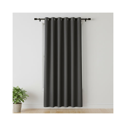 Blackout Grommet Curtain Dark Gray 7ft