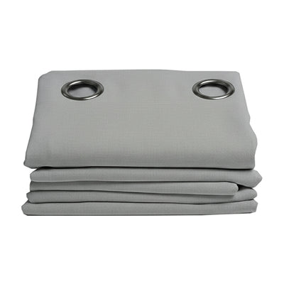 Blackout Grommet Curtain Gray 7ft
