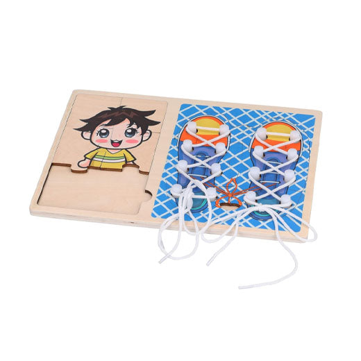Wooden Toy Stringing Game