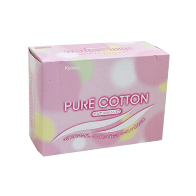 Pure Cotton Puff Pink - 80 pcs