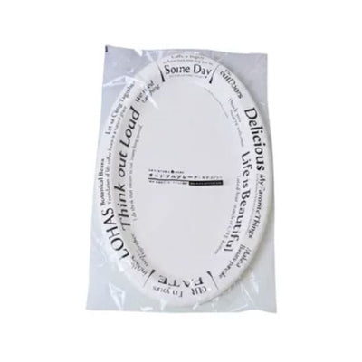 Oval Plate White 1pc