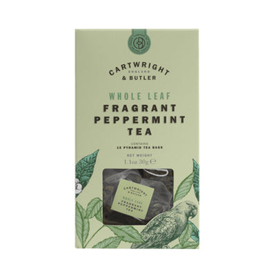 Cartwright & Butler Whole Leaf Fragrant Peppermint Tea 15 Tea Bags
