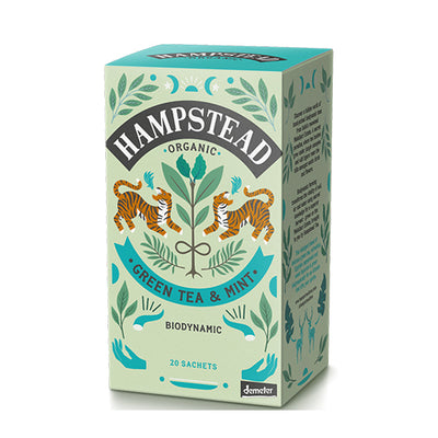 Hampstead Green Tea & Mint Biodynamic Tea 20 Tea Bags